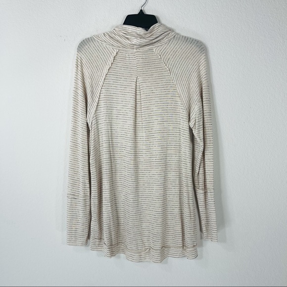 Knox Rose ivory striped long sleeve tunic top - Picture 4 of 11